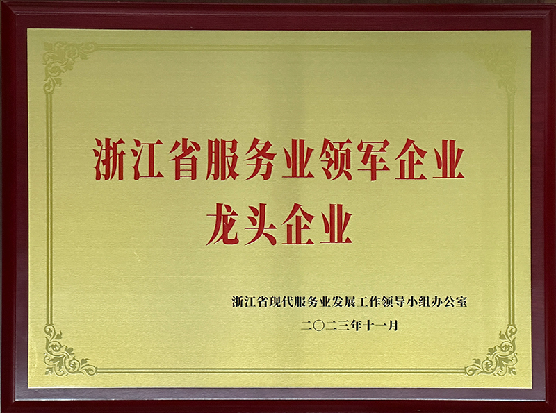 浙江省服務業(yè)領軍企業(yè)龍頭企業(yè)